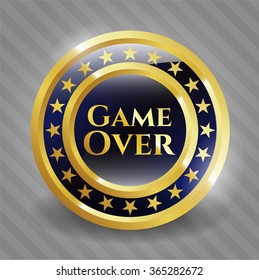 Juego sobre una insignia brillante