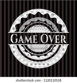 Game Over silver shiny badge