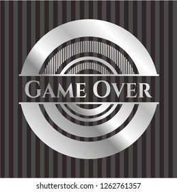 Game Over silver shiny emblem