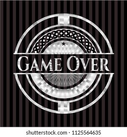 Game Over silvery badge