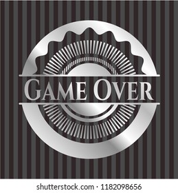 Game Over silvery shiny emblem