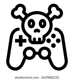 Game Over Simple Vector Icon Collection