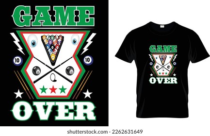 Game over... t shirt design template svg