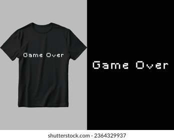Spiel über Shirt Design.  