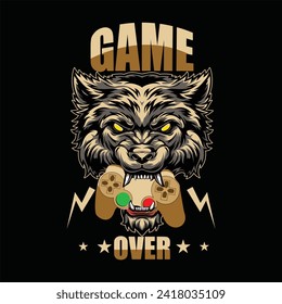 GAME OVER T SHIRT DESIGN