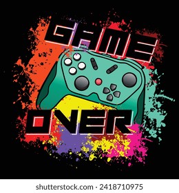 GAME OVER T SHIRT DESIGN