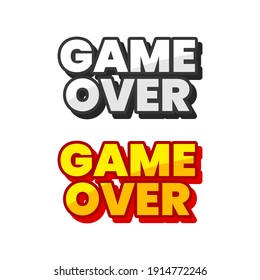 Vector de diseño de iconos de juego sobre texto