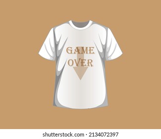 Game over t-shirt design for man 