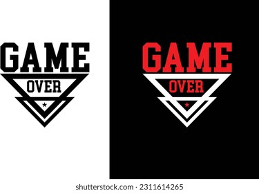 game over t-shirt design Unleash your inner gamer with this epic gaming t-shirt design. Featuring captivating graphics and a bold statement, it's a must-have for every gaming enthusiast. 
thank you .