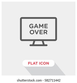 Game over vector icon