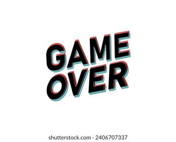 Game Over Vector PNG FREE