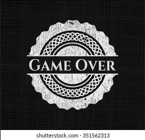 Game Over written on a blackboard