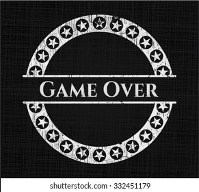 Game Over written on a chalkboard
