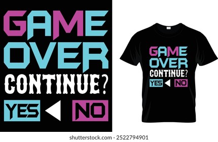 Game over continue? yes no