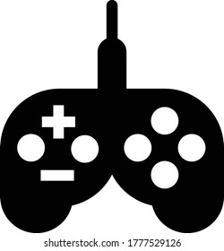 Game pad, black joystick icon
