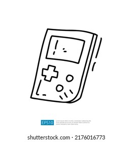 game pad controller doodle icon