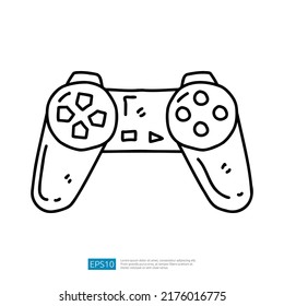 game pad controller doodle icon