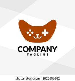 a game pad forming a head of a cat, good for any business with a video game theme