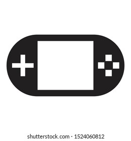 game pad icon black and isolated vector illustration