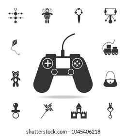Game pad icon. Detailed set of baby toys icons. Premium quality graphic design. One of the collection icons for websites, web design, mobile app on white background