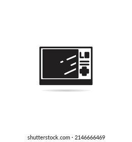 icono de teclado de juego en fondo blanco