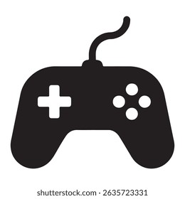 Game pad icon on white background.symbol, vector, sign, pad, game, icon, isolated, design, graphic, controller, control, play, gamer, game pad, video, computer, technology, line, web.