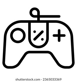game pad icon with outline style. Suitable for website design, logo, app, UI and ETC.