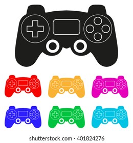 Game pad icon set