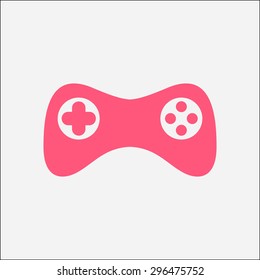 Game pad icon. Vector. Flat design style