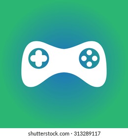 Game Pad Icon. Vector. Flat Design Style