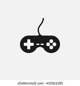 Game pad icon vector, joystick solid illustration, pictogram isolated on white