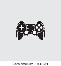 game pad icon vector, joystick solid logo illustration, pictogram isolated on gray