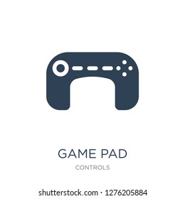 game pad icon vector on white background, game pad trendy filled icons from Controls collection, game pad vector illustration
