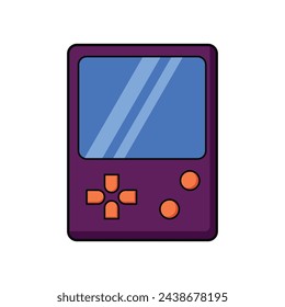 game pad illustration. white background. vector icon game.