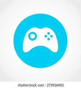 Game pad, joystick, computer games Icon Isolated on White Background
