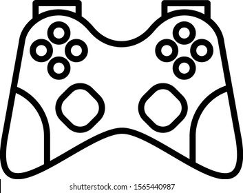 game pad, joystick, controller line black icon