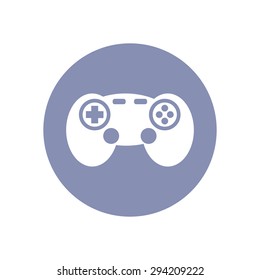 Game pad or Joystick flat icon design toy concept in vector
