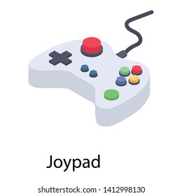 
Game Pad, Joystick Isometric Icon 
