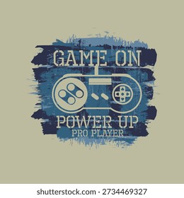 game pad Joystick vector grunge background graphic design