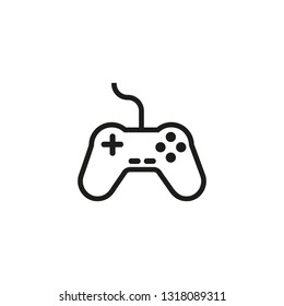 Game pad line icon. Joystick, controller, technology. Hobby concept. Can be used for topics like virtual game, entertainment, electronics