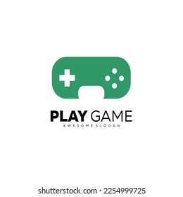 game pad logo design icon template 
