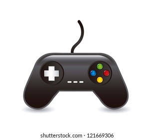 game pad over white background. vector illustration