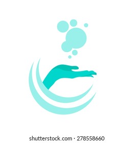 Game Pad Play Controller Hand Draw Color Icon Vector Illustration