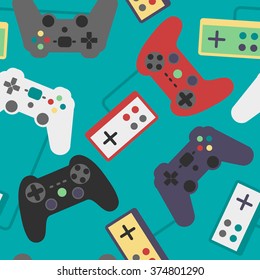 Game Pad Seamless Pattern