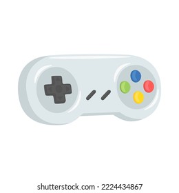 Game Pad Sign Emoji Icon Illustration. Retro Vide Games Vector Symbol Emoticon Design Clip Art Sign Comic Style.