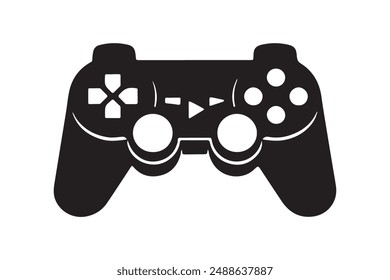 Game pad silhouette vector,illustration,line art