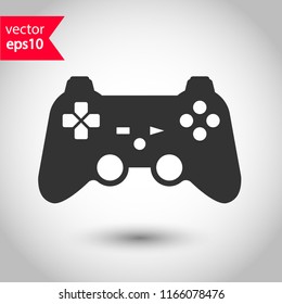 Game pad vector icon. Joystick sign. Joystick icon. EPS 10 flat symbol.