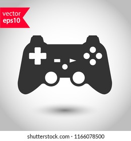 Game pad vector icon. Joystick sign. Joystick icon. EPS 10 flat symbol.