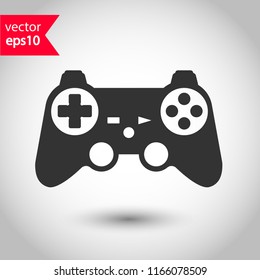 Game pad vector icon. Joystick sign. Joystick icon. EPS 10 flat symbol.