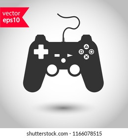 Game pad vector icon. Joystick sign. Joystick icon. EPS 10 flat symbol.